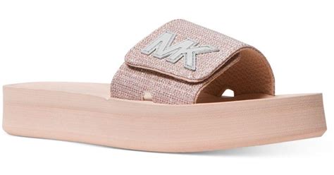 michael kors mk platform slide